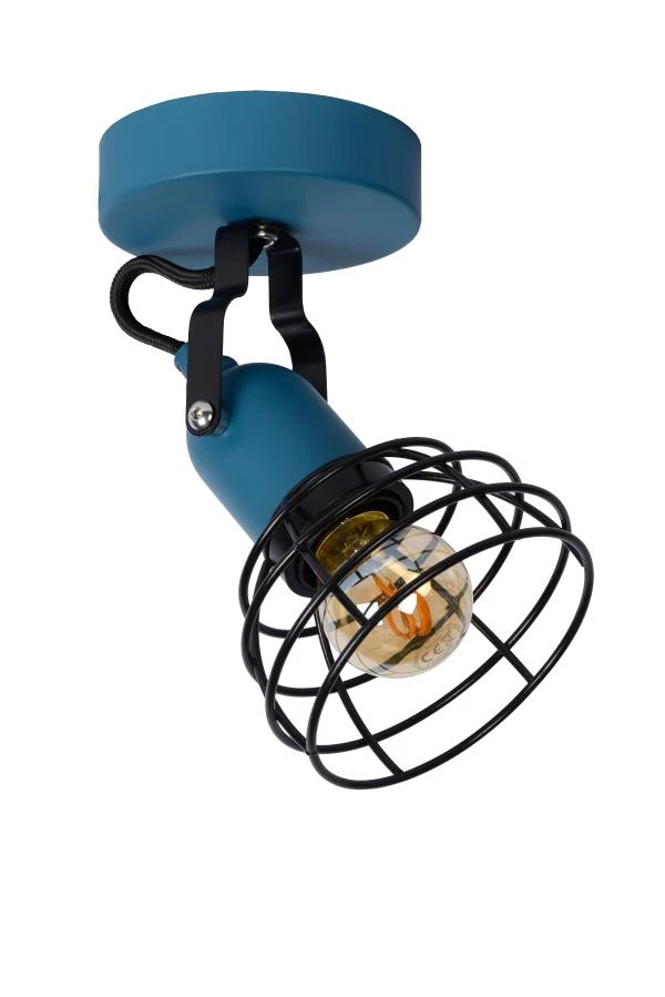 Lucide POLA - Ceiling spotlight Children - 1xE27 - Blue - off